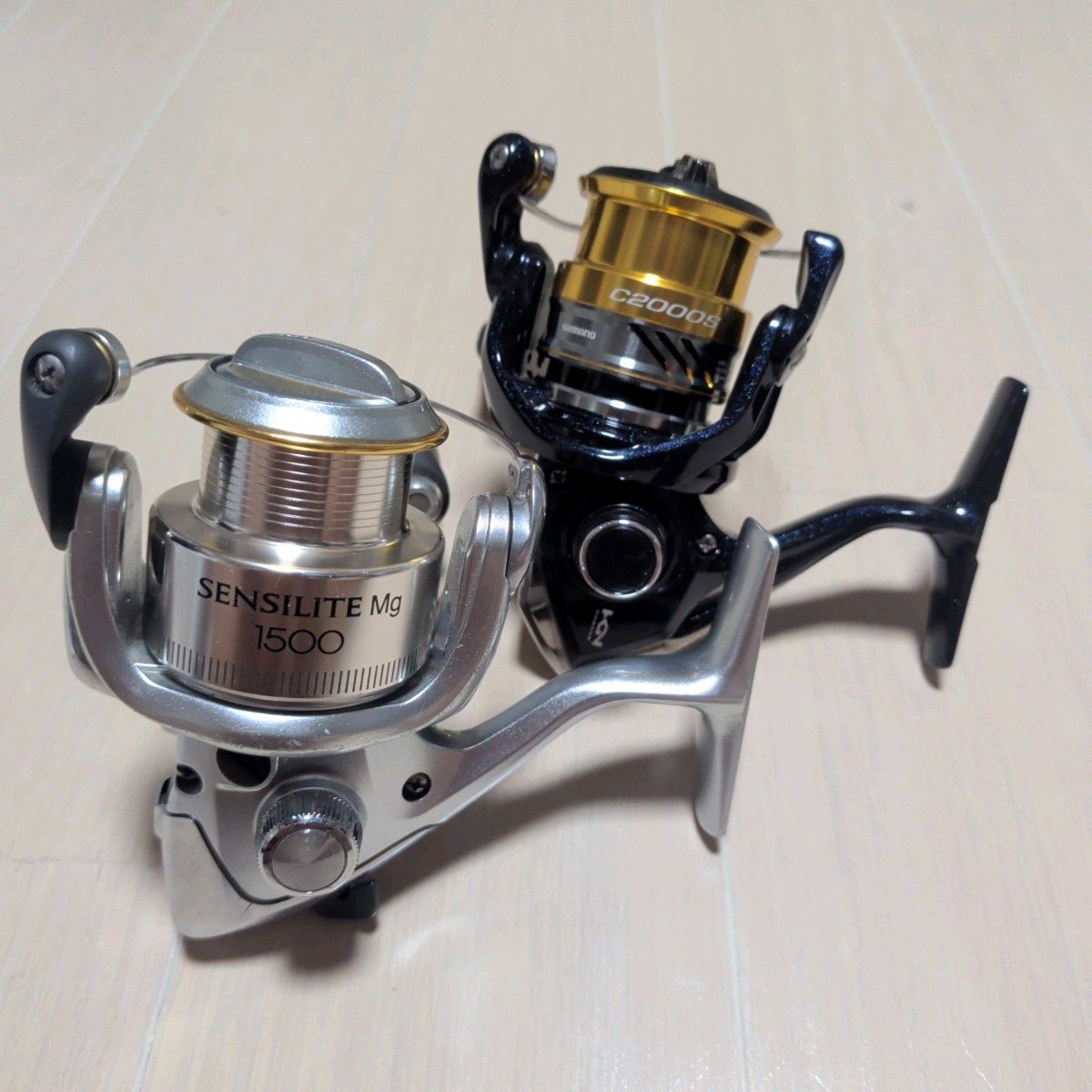 SHIMANO 16 NASCI C2000S & SENSILITE Mg 1500 Spinning Reel 2pcs Set Lot NASCI