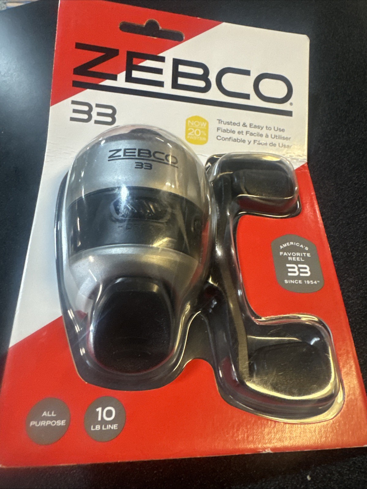 Zebco 33 Spincast Fishing Reel – NiB – All Metal Gears – 10lb Line
