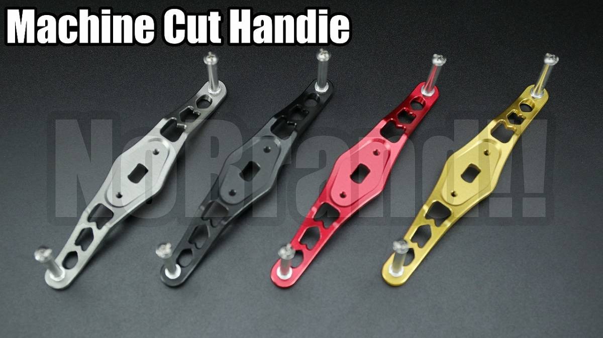 Duralumin Machine Cut Offset Handle Gunmetal for DAIWA ABU SHIMANO