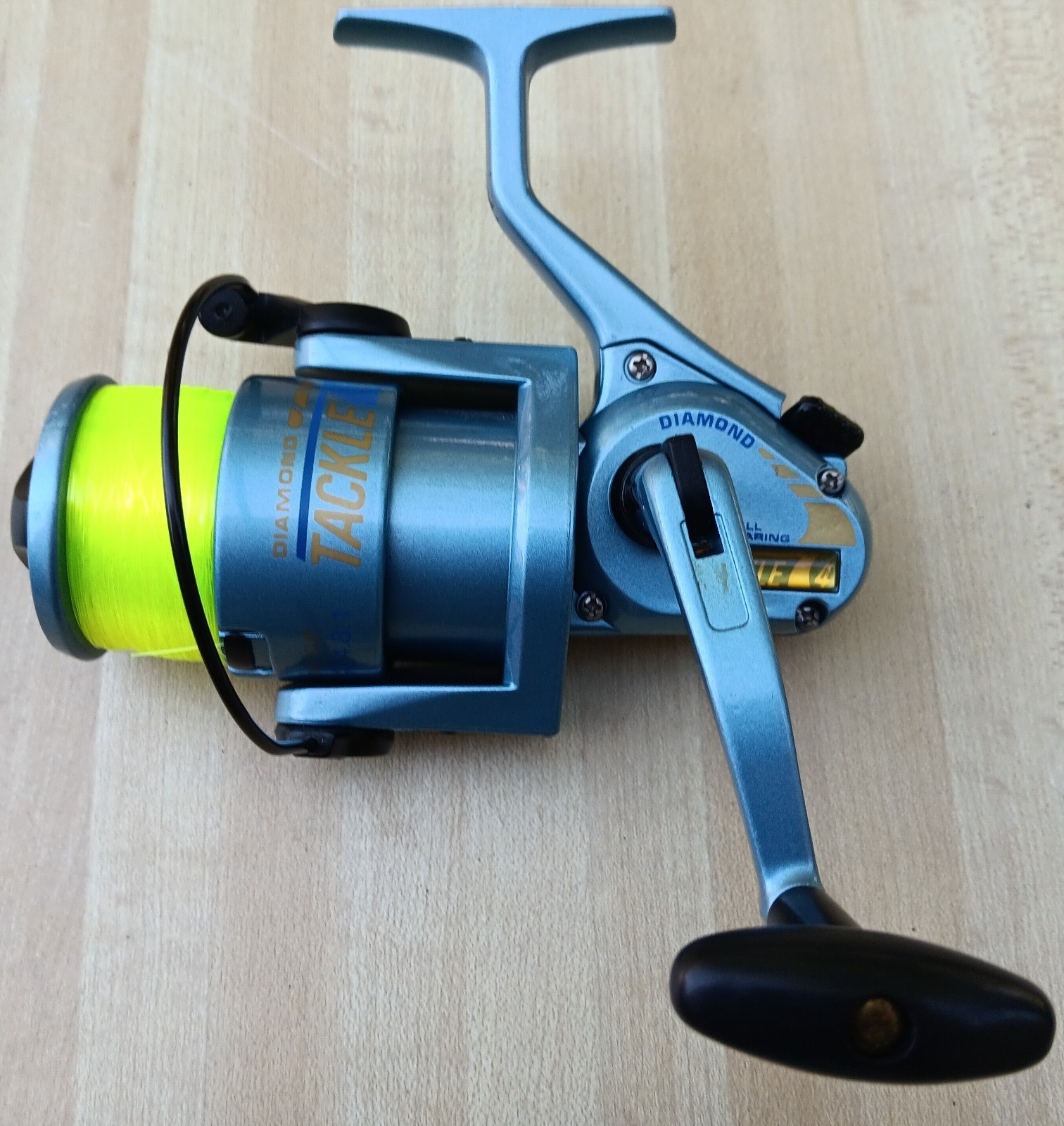 Vintage Diamond Tackle 7 No. 4 Spinning Reel Made in Korea