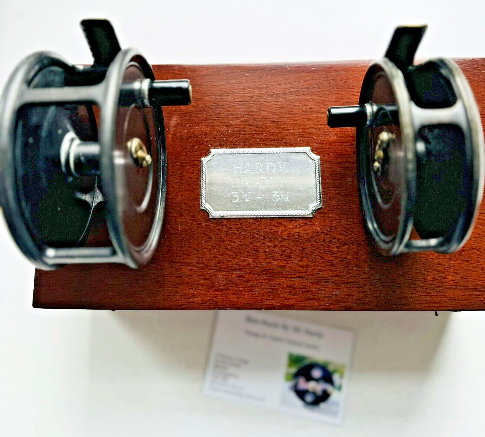 Vintage Hardy The Uniqua 3 1/8 & 3 1/2 Inch Fly Reel Set In Presentation Box