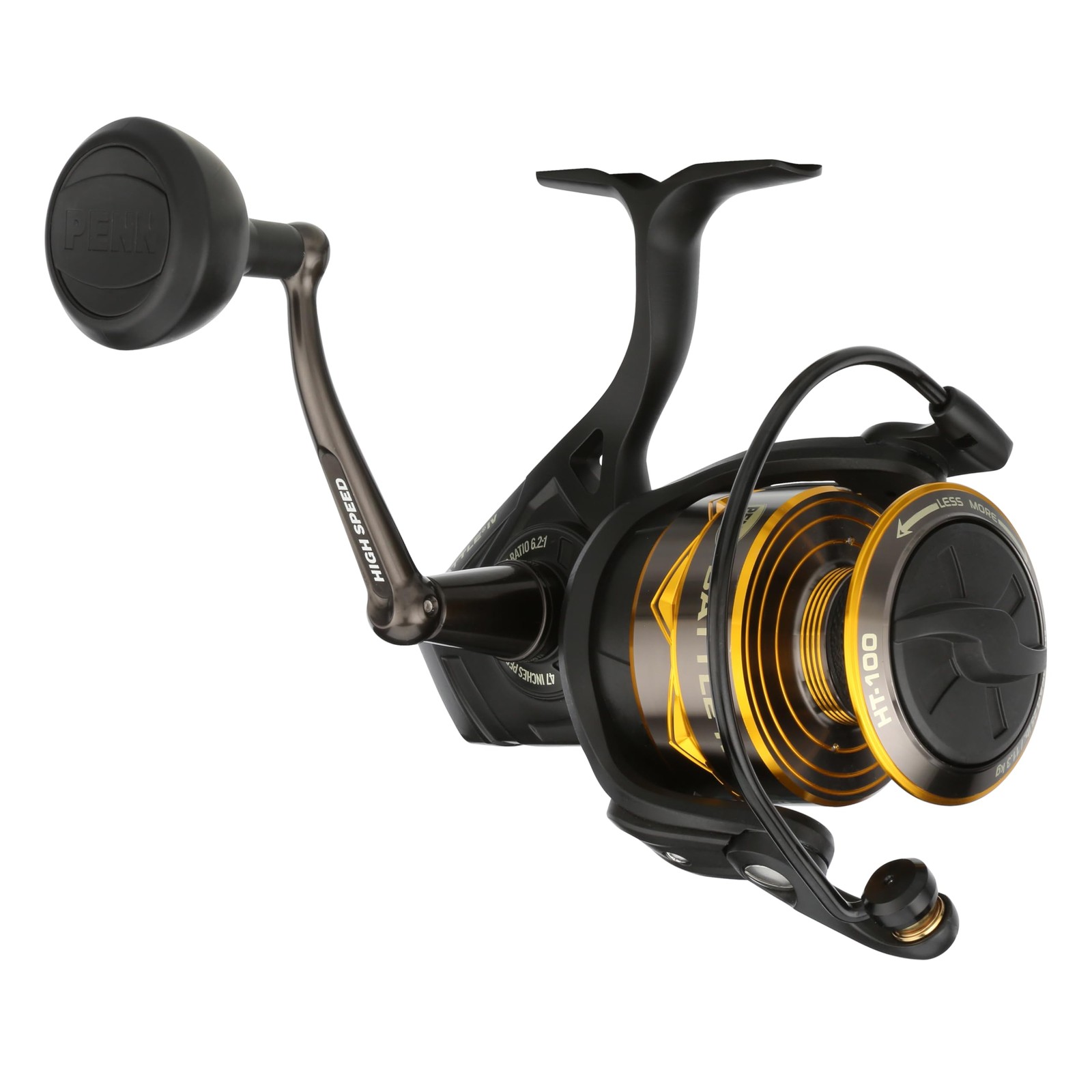 PENN Battle IV Size 1000 Spinning Fishing Reel Full Metal Body and Side Plates C