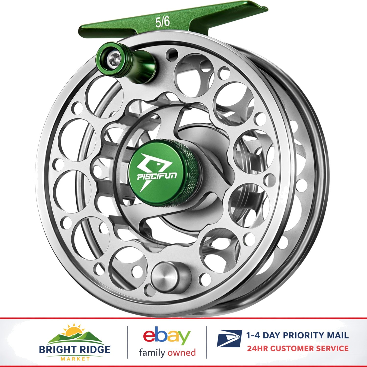 Durable Fly Fishing Reel with Ambidextrous Handle and Corrosion-Resistant Finish