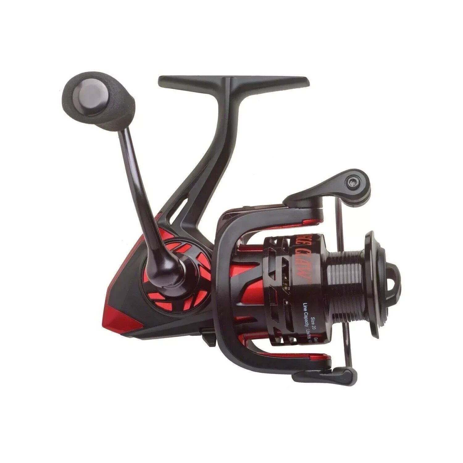 Eagle Claw Ec 2.5 Series 5.2:1 Spin Reel 9+1 Bb Sz 30, Black/red, one Size