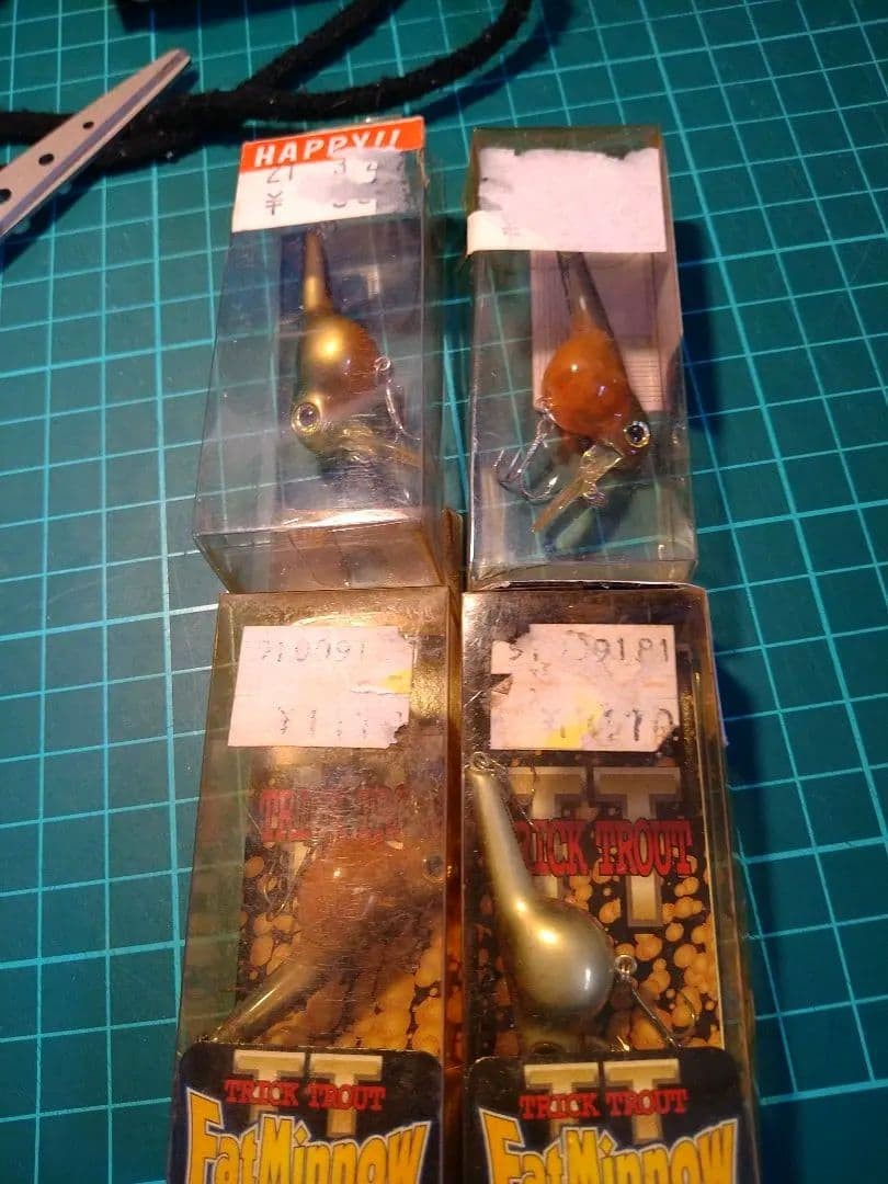 TIEMCO Timco Trick Trout Fat Minnow jig minnows Lightly Used Fishing Set of 4