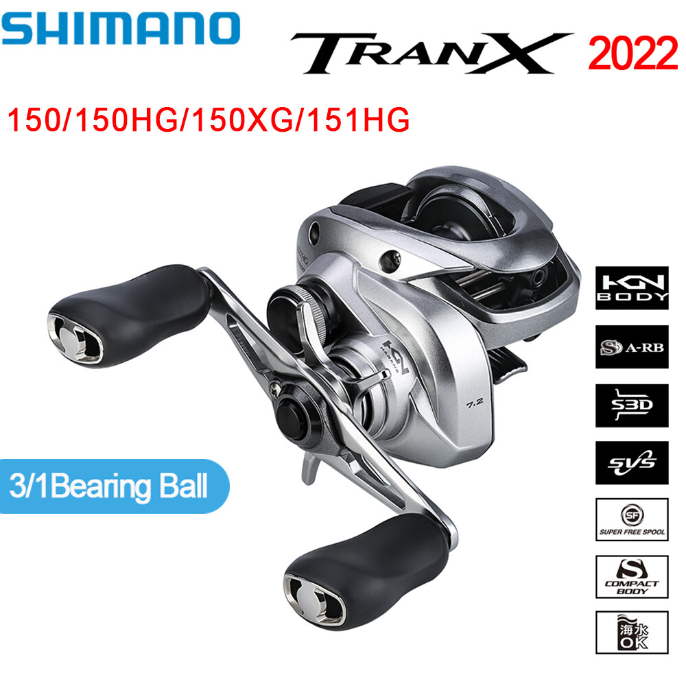 2022 Shimano Tranx 150 Baitcasting Fishing Reel 3/1BB Saltwater Casting Reel
