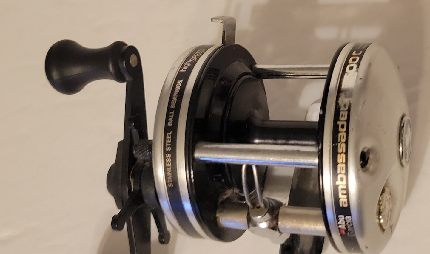 Vintage Abu Garcia Ambassadeur 5500C Fishing Reel Made In Sweden Used Condition