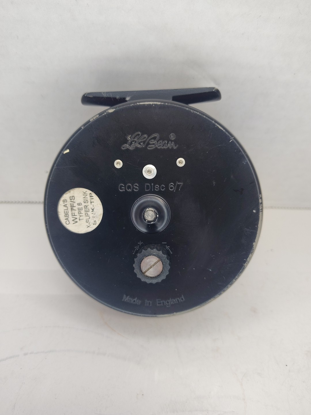 LL BEAN GQS DISC 6/7 FLY FISHING REEL / BLACK, Made In England