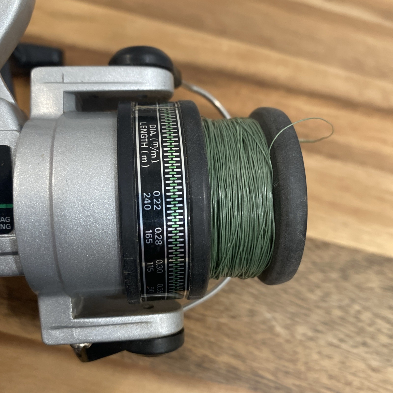 Vtg Daiwa AS1350 Rear Drag Fishing Spinning Reel Medium Light Freshwater Korea