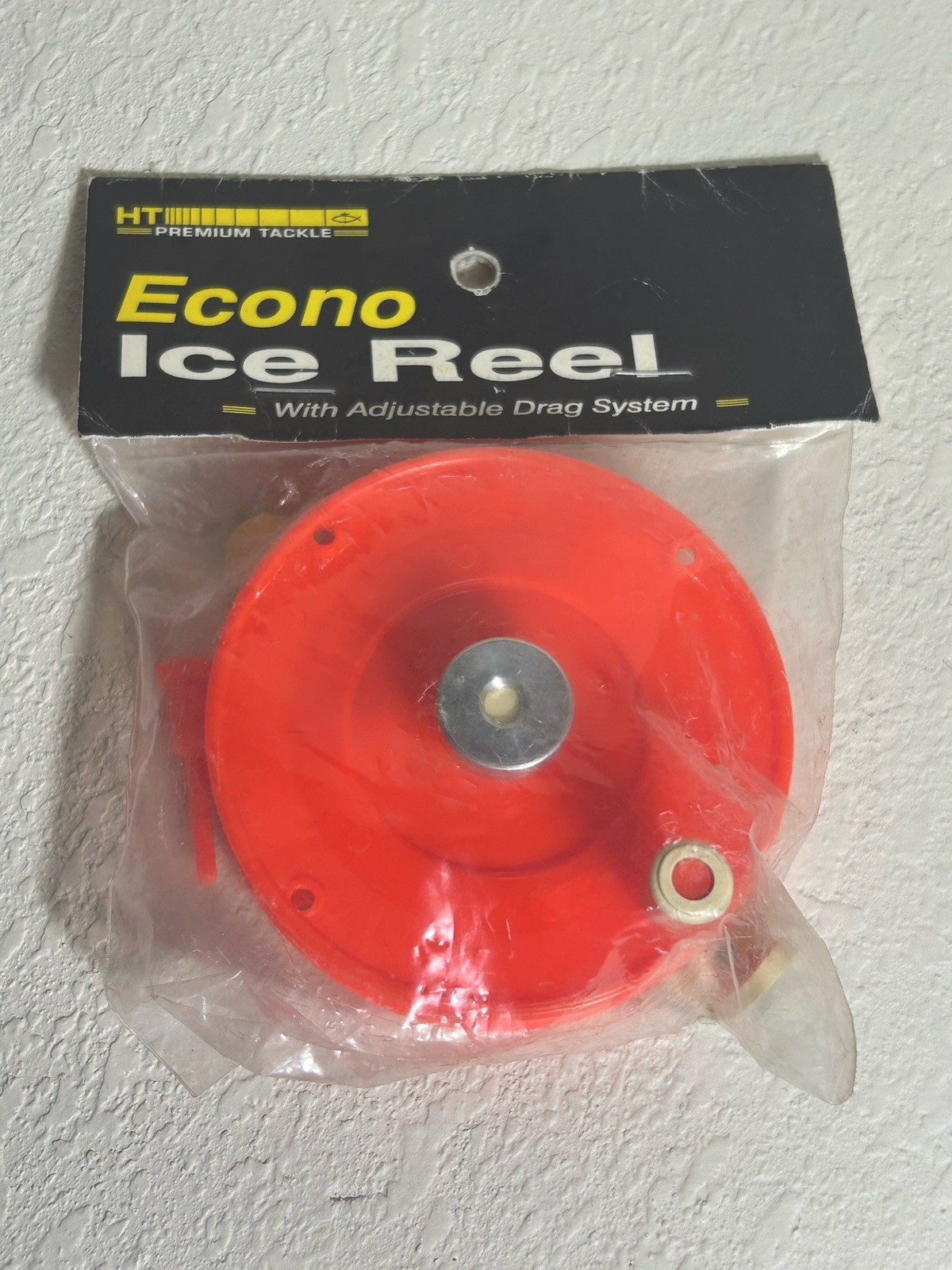 Econo Ice Inline Ice Fishing Reel Orange
