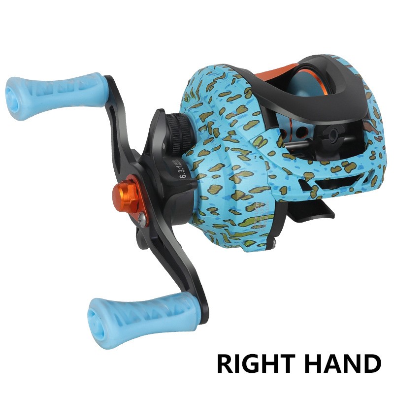 L/R Hand Fishing Baitcasting Reel 4+1BB 6.3:1 Gear Ratio Salt/Freshwater