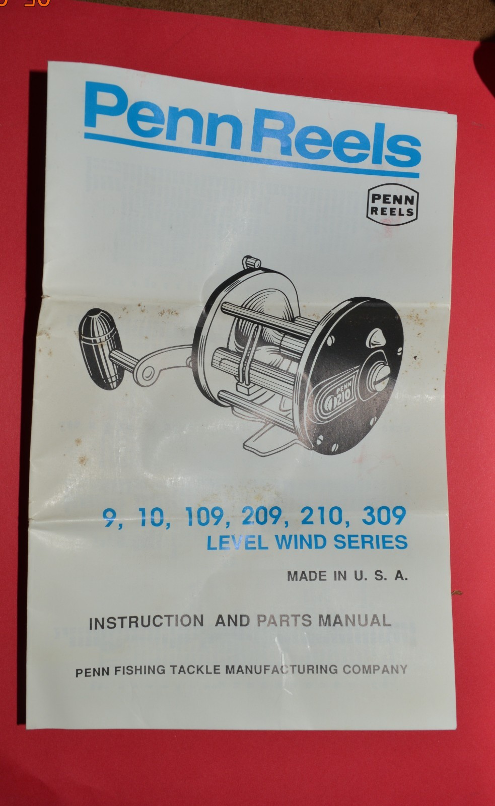 Penn 3/0 Senator 209M Level wind with Box and Manuel, Good Working Condition
