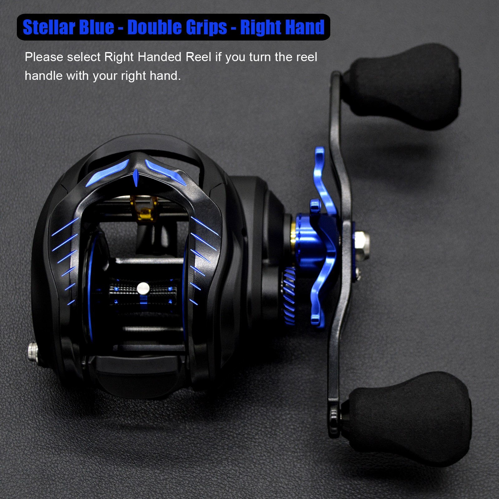 CAMEKOON Sea Cobra 400 Baitcast Fishing Reel Drag Clicker Aluminum Body 10+1 BBs