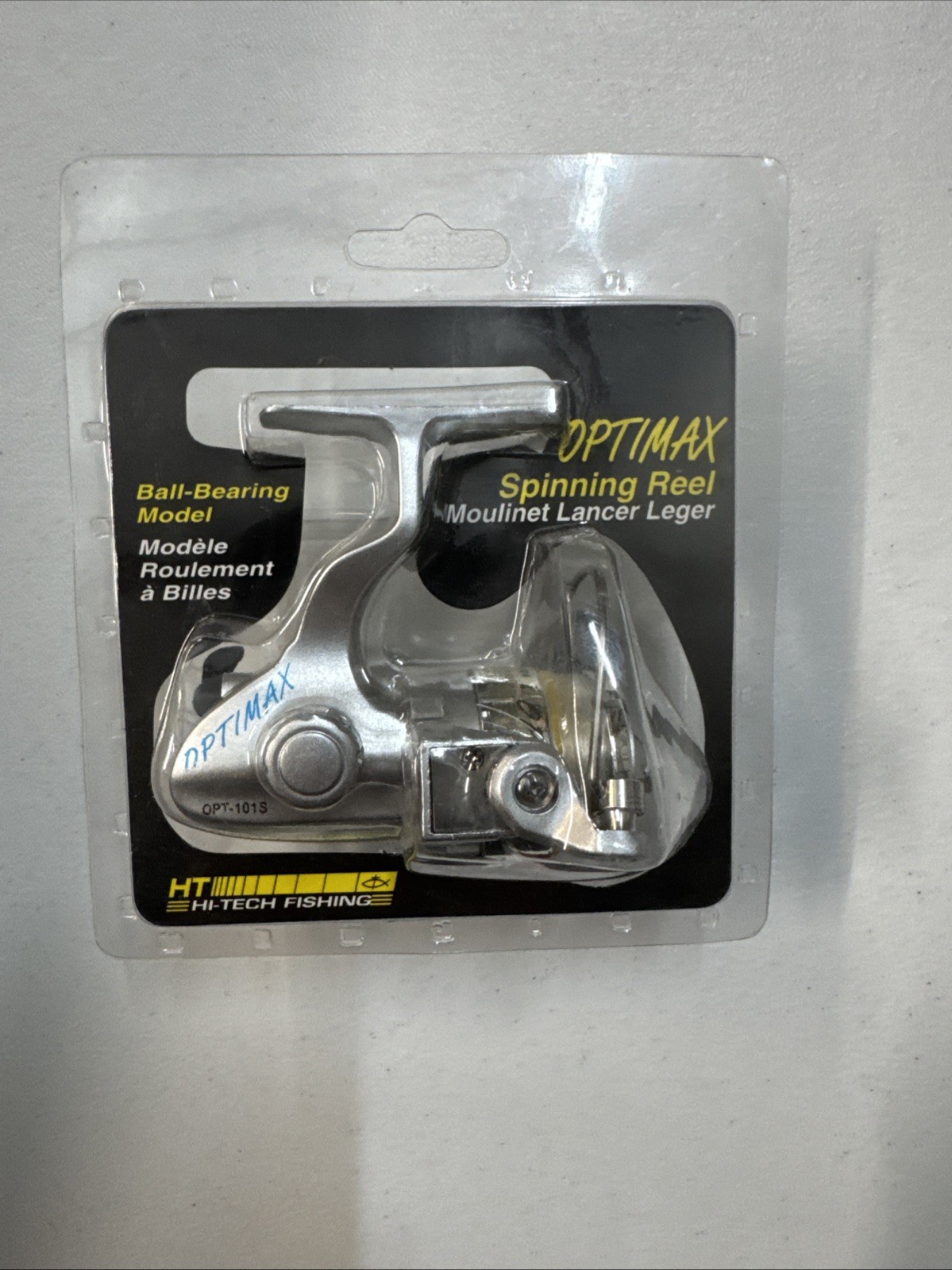 HT Optimax Spinning Reel 5.1:1 Pre-Spooled 4 LB Line OPT-101SC Ice & Panfish
