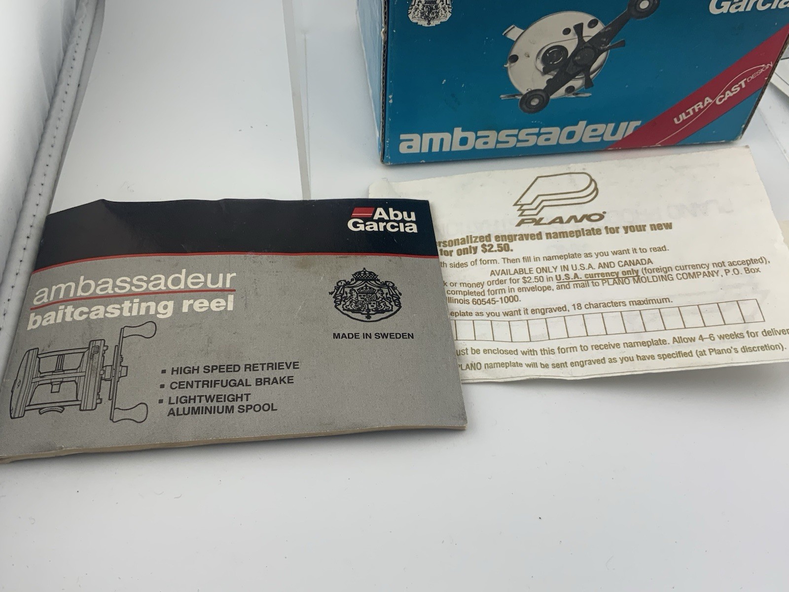 Abu Garcia Ambassadeur 5500C Baitcasting Reel Silver & Black Sweden Serviced✅👀✅