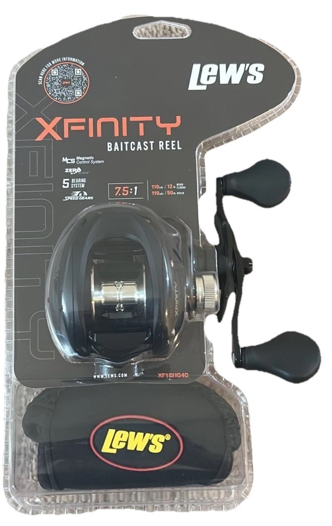 Lew’s Xfinity Baitcast Reel 7.5:1 Gear Ratio Brand New