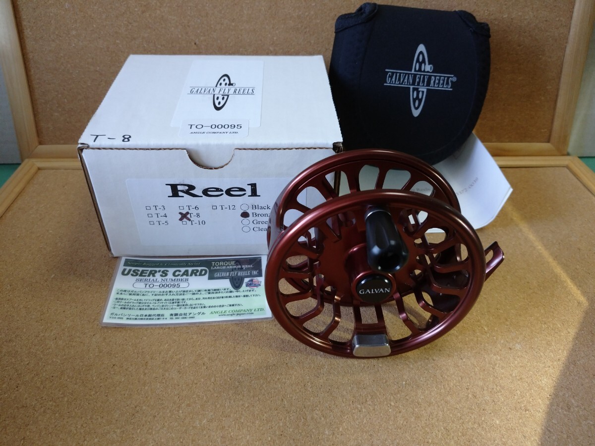 Galvan Torque Series Fly Reel T-8 Bronze Large Arbor Right Hand Fishing Reel