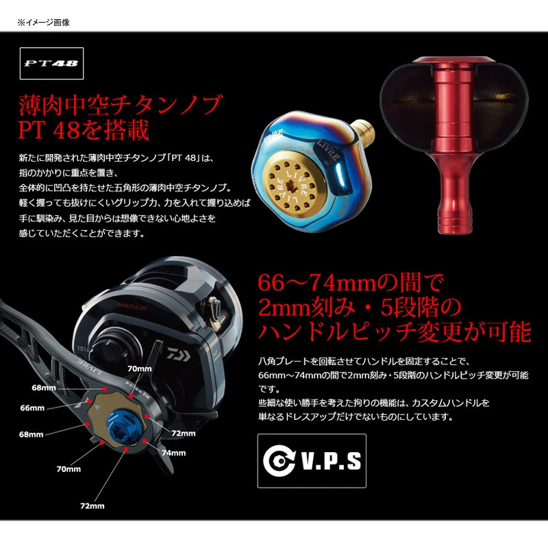 Japan LIVRE BJ 66-74PT Daiwa B2 Gunmetal P + Titanium G