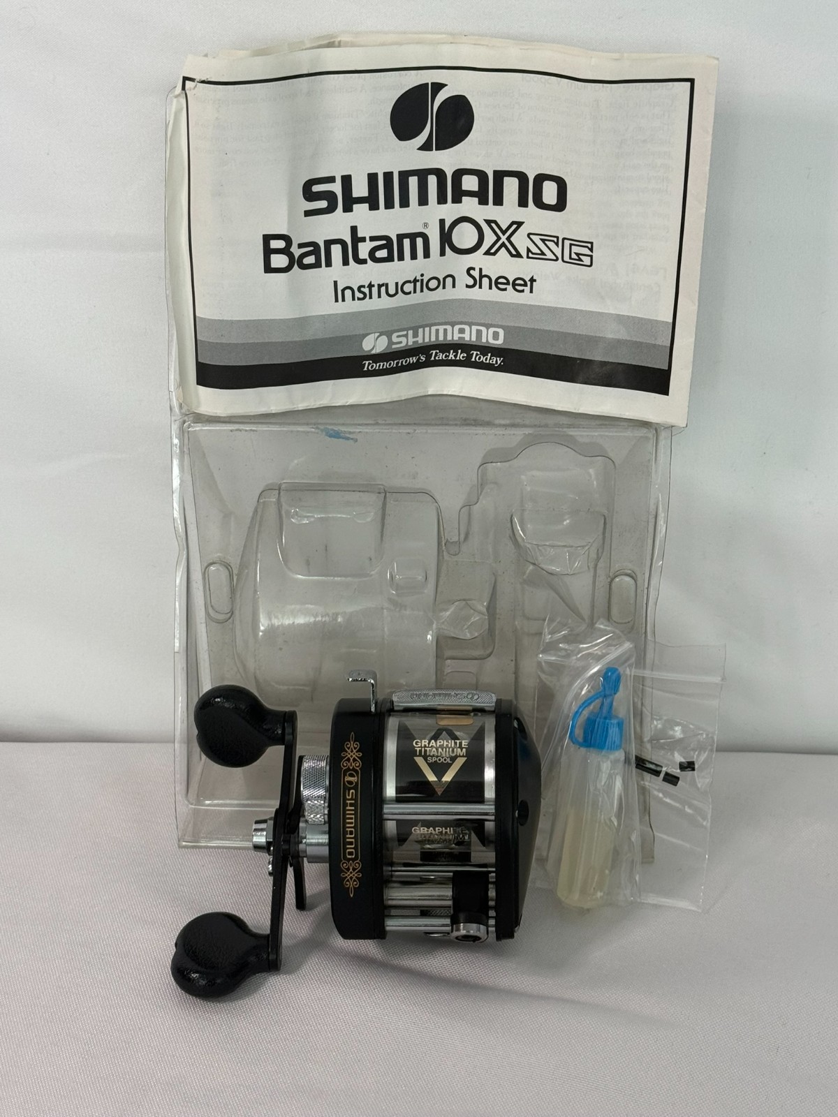 Shimano Bantam 10X SG Baitcasting Reel NOS Japan Graphite Titanium Spool Vintage