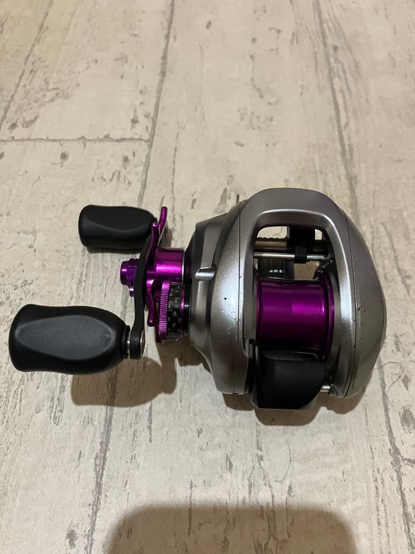 SHIMANO 09AldebaranMg7 Full Custom ZPI KTF Purple Fishing Reel Used Japan