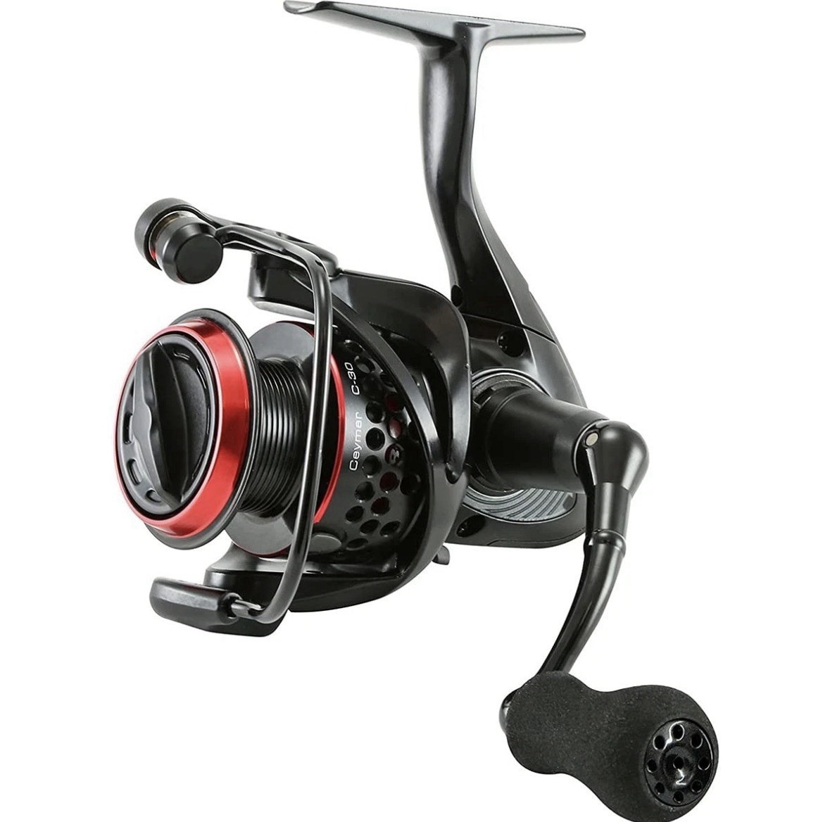 Brand New (open box) Okuma Ceymar Lightweight Spinning Reel- C-55, Black/Red