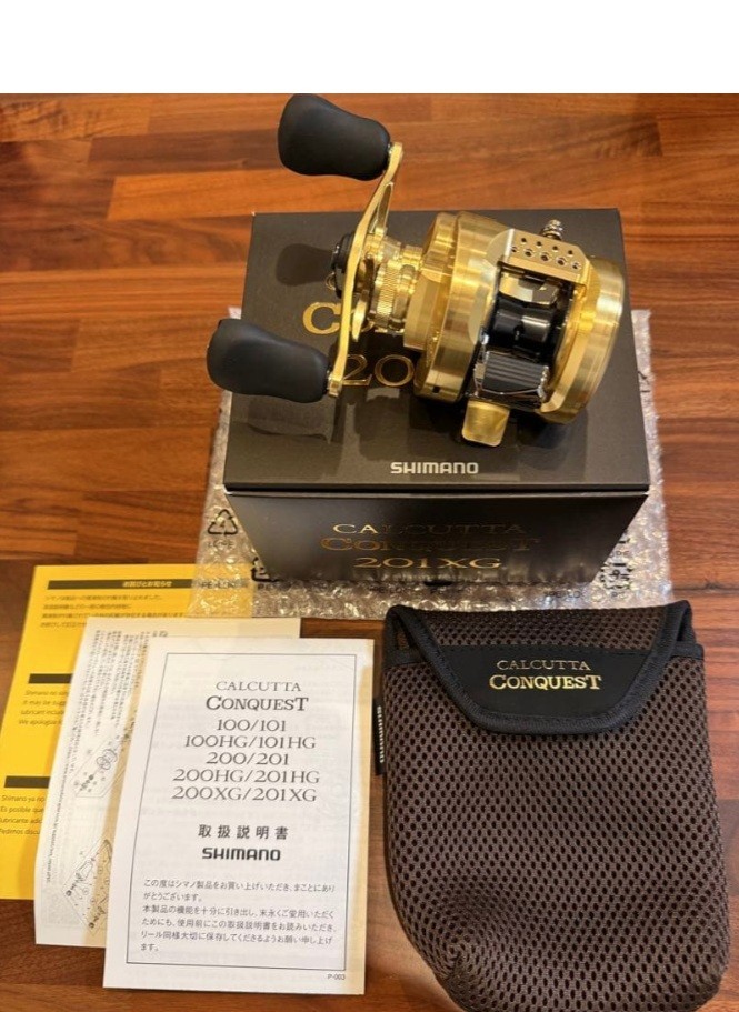 22 CALCUTTA CONQUEST 201XG Left 7.5:1 Baitcasting Reel Fishing Reel IN BOX