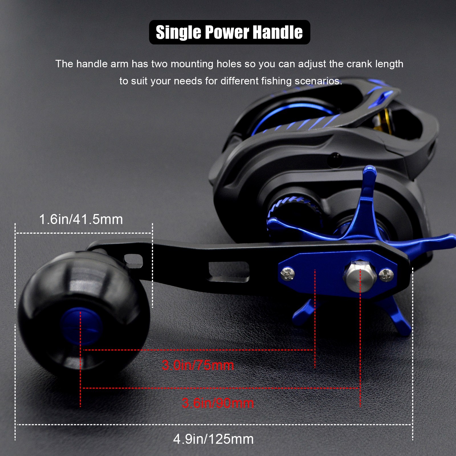 CAMEKOON Sea Cobra 400 Baitcast Fishing Reel Drag Clicker Aluminum Body 10+1 BBs