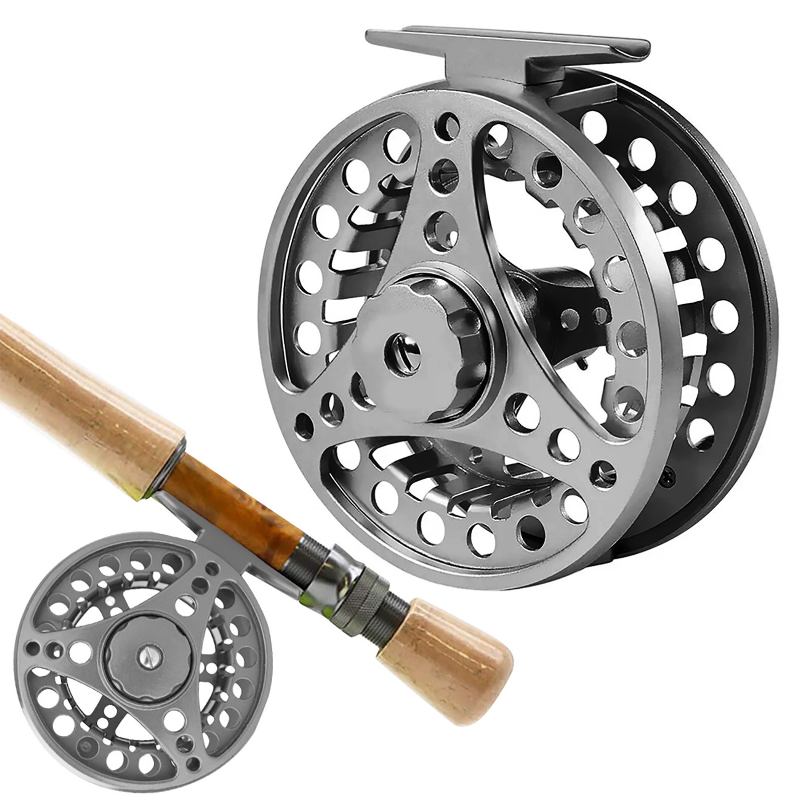 Fly Reel 7/8WT Aluminum Alloy Large Arbor Fly Fishing Reel Hand-Changed USA