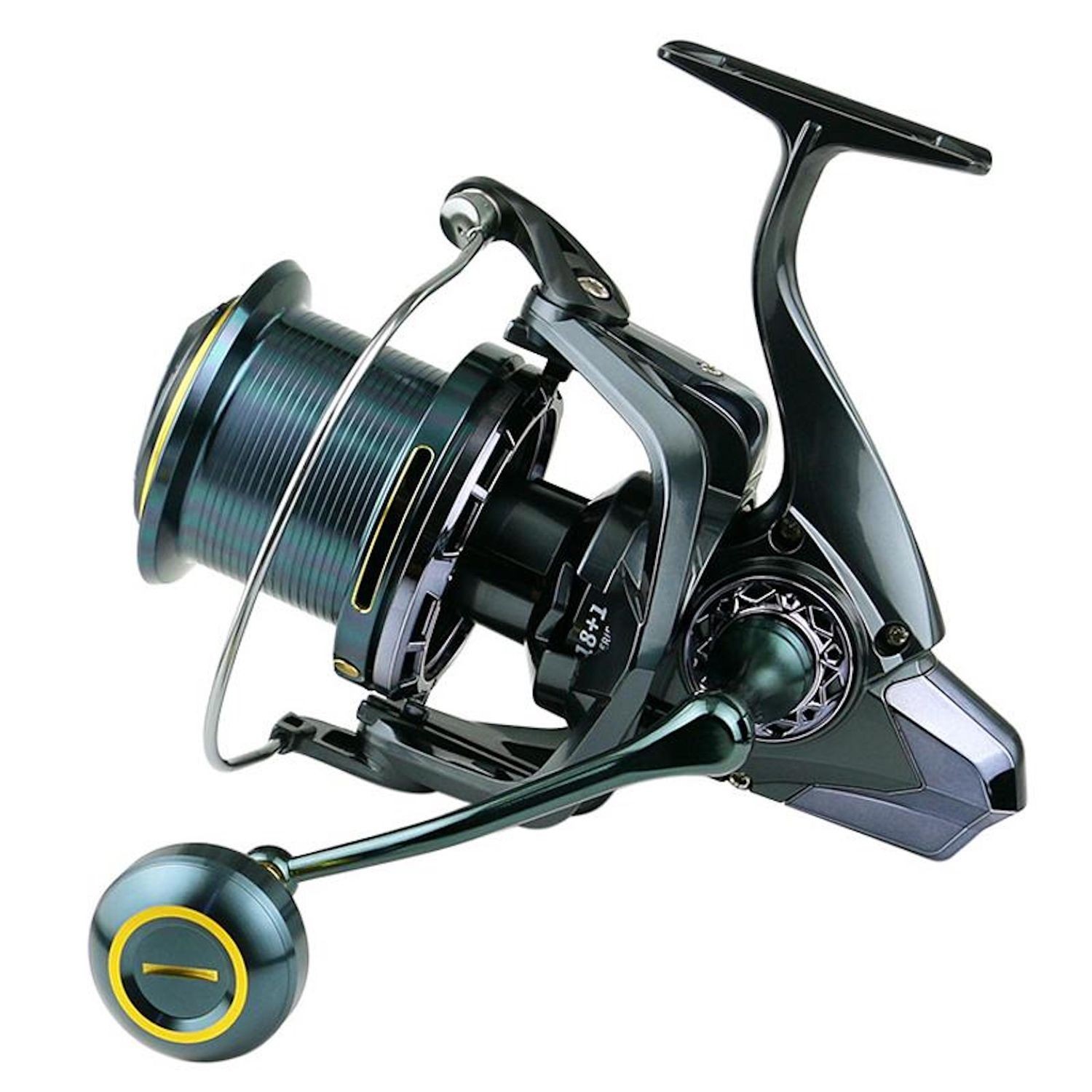 YUMOSHI TC12000 Fishing Reel Spinning Reel Full Metal Zero Backlash 4.7:1 Big Fish