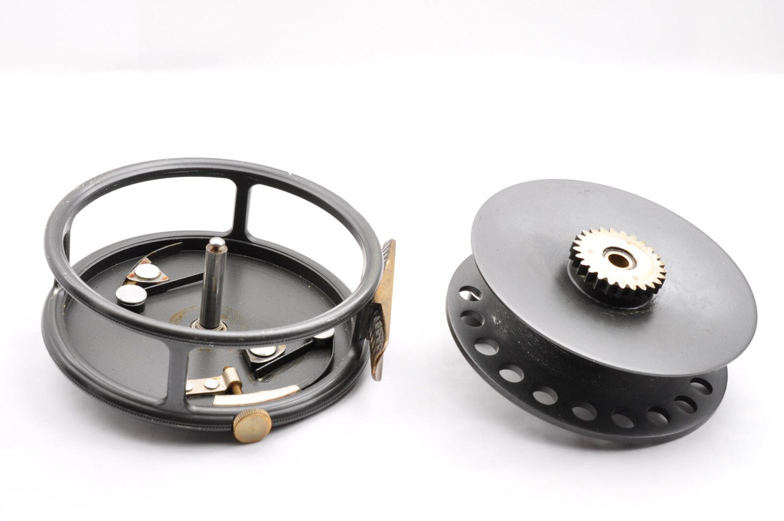 Hardy Bros. LTD „The St Jhon“ 3-7/8 Gray Box Bag Used Fly Reel Fishing Japan