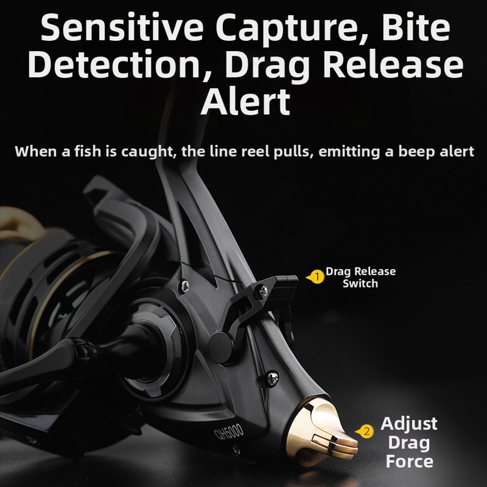 Fishing Reel Dual Braking 4.9:1 Gear Ratio for Strong Fish Control