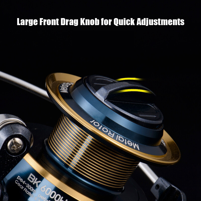 Spinning Reel Saltwater Fishing with Aluminum Frame and Rotor 11+1 Ball Bearings