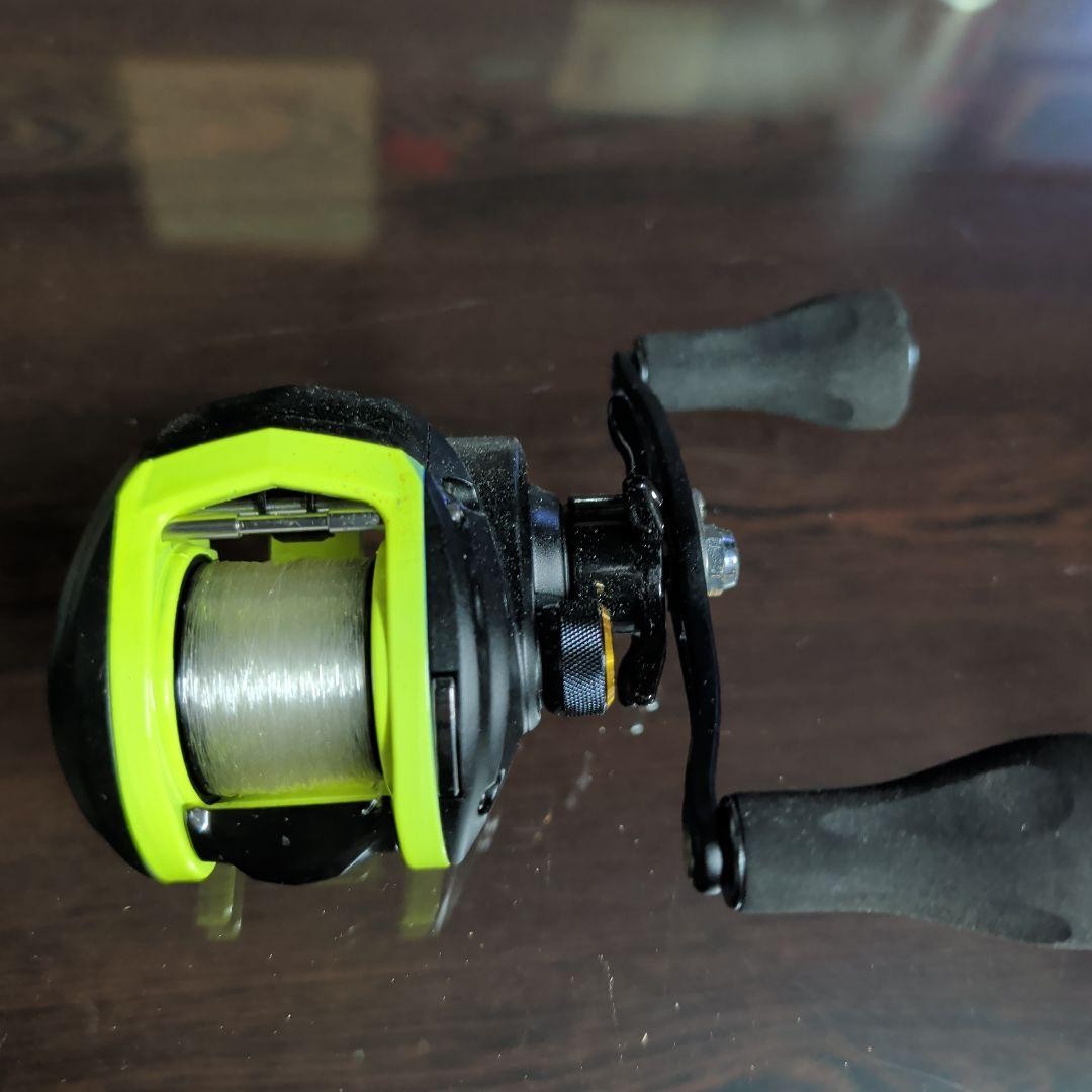 AbuGarciaBait Reel Body Black Lime Green Blue Max Custom