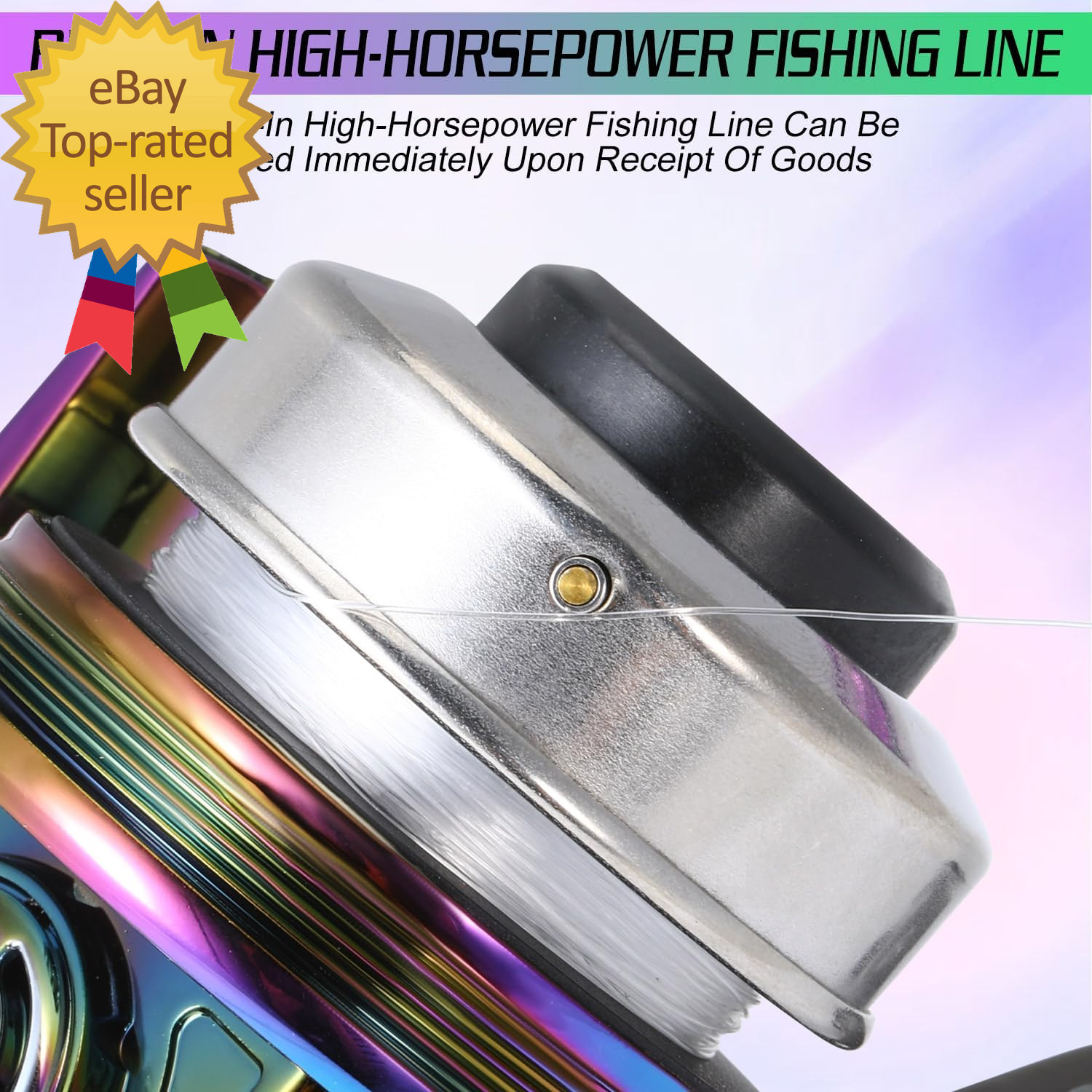 Spincast Fishing Reel,High Speed 3.9:1 Gear Ratio,Trouble-Free Push-Button Bait