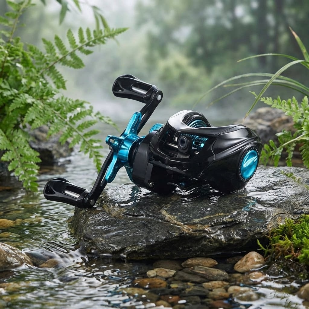 Drag Click Alarm Baitcasting Reel Anti-Backlash Metal Spool Low Profile