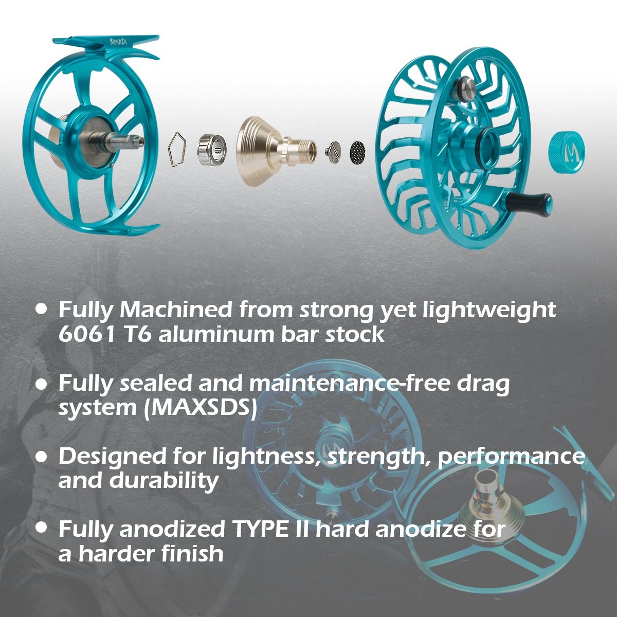 Maxcatch Sparta Fly Reel Fully Sealed Lightweight Expert Fly Fishing Reel3/5w…