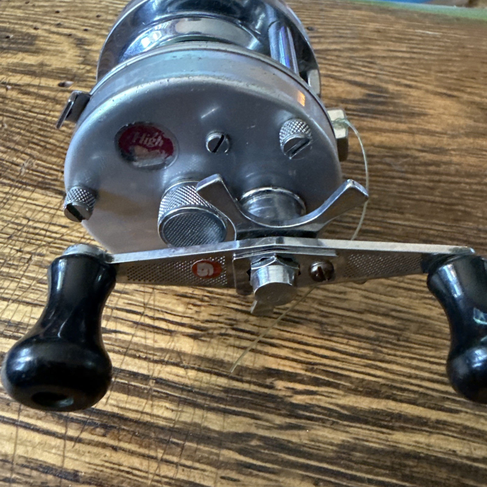 Vintage Abu Garcia Ambassador 4500C # 770400 Fishing Reel Silver Works great