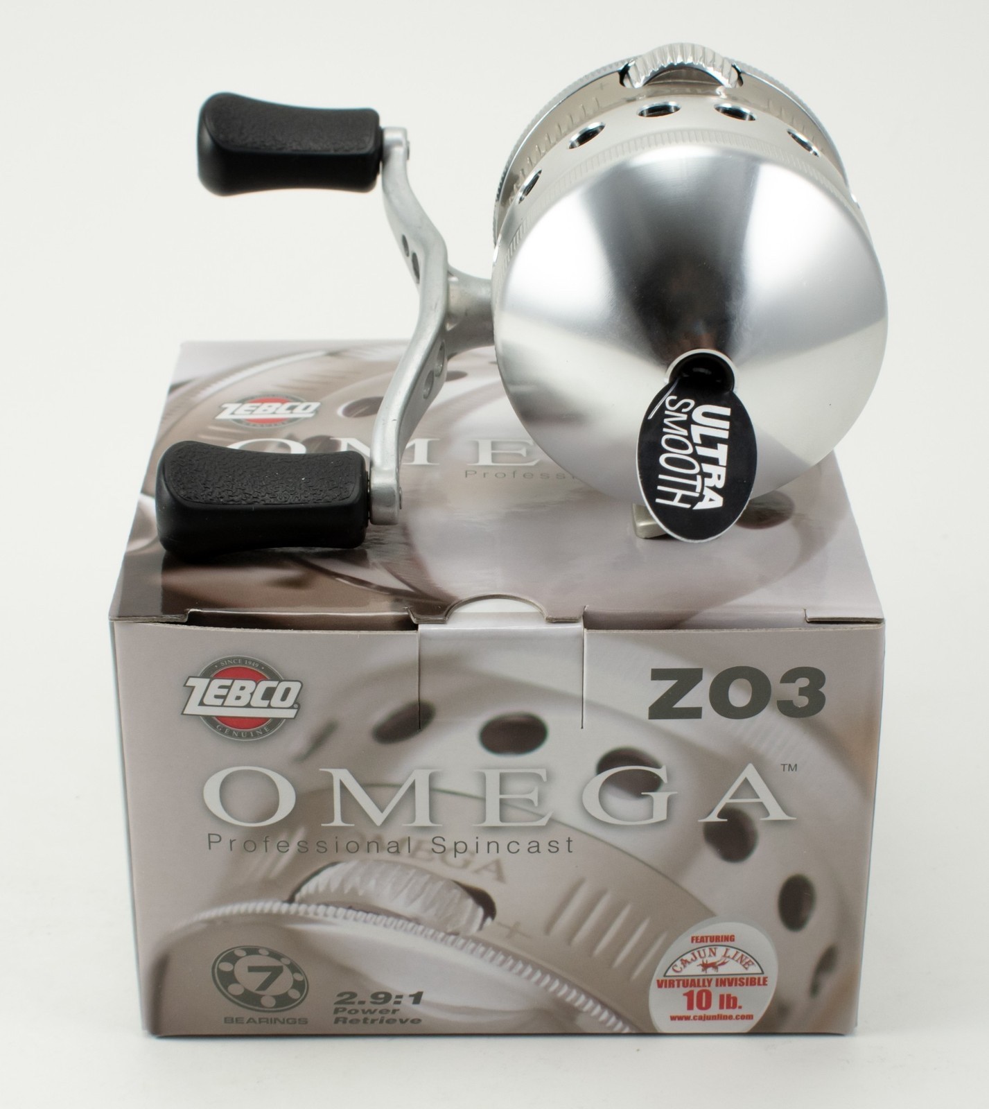 **ZEBCO OMEGA Z03 2.9:1 GEAR RATIO 6+1 BB SPINCASTING REEL 21-32912