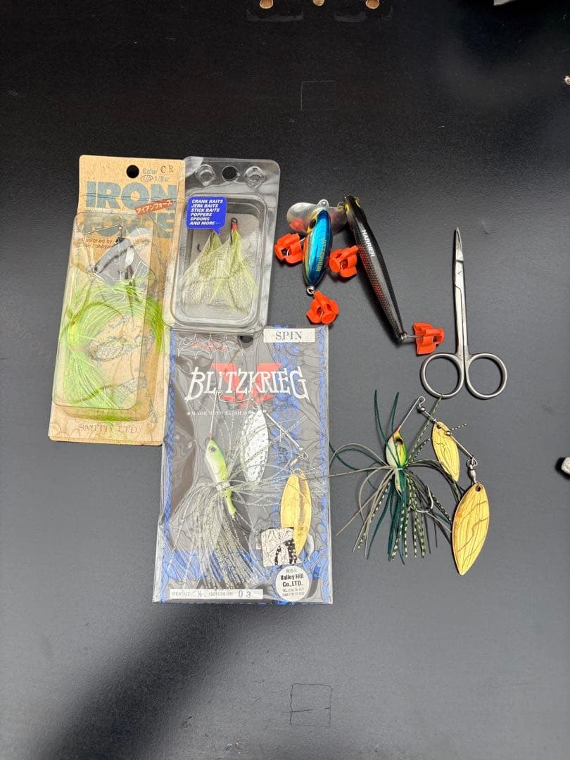 Bass fishing tackle bulk: lures, reels, scissors, new & used