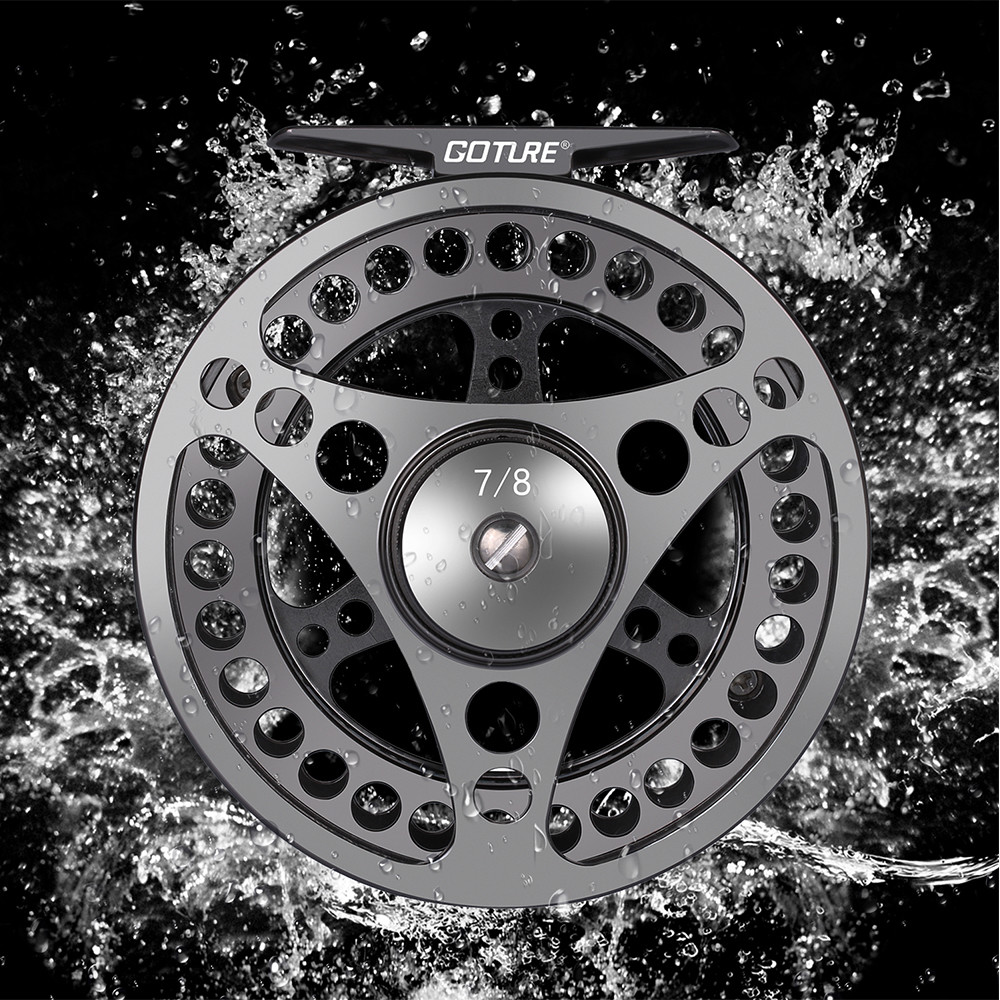 CNC-machined Large Arbor Fly Fishing Reel 3/4 5/6 7/8 9/10WT with Spare Spool