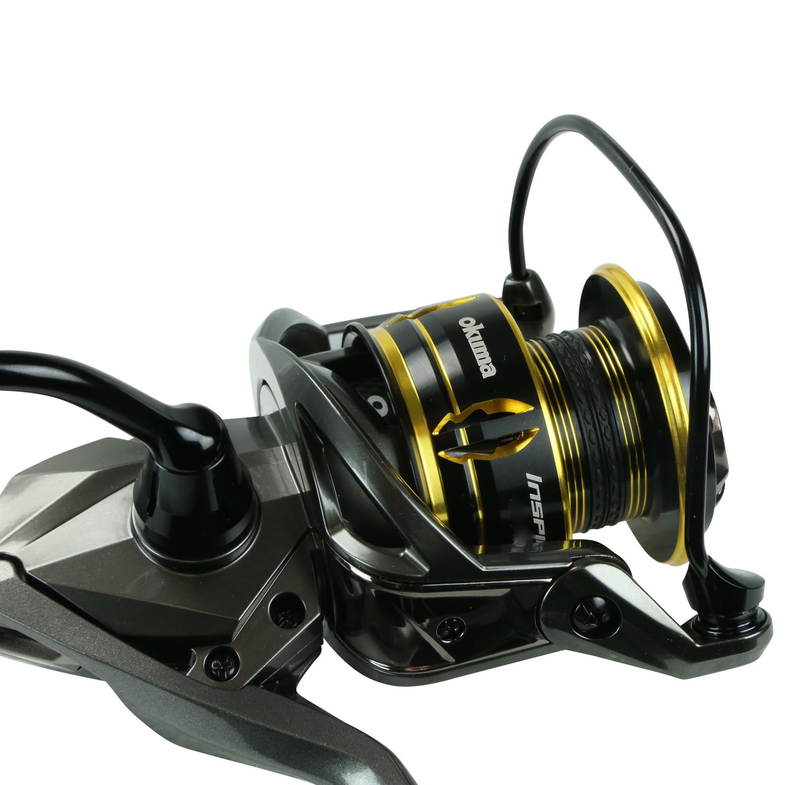 Okuma Inspira ISX Lightweight Rigid Aluminum TCA Flight Drive 9BB 5000, Black