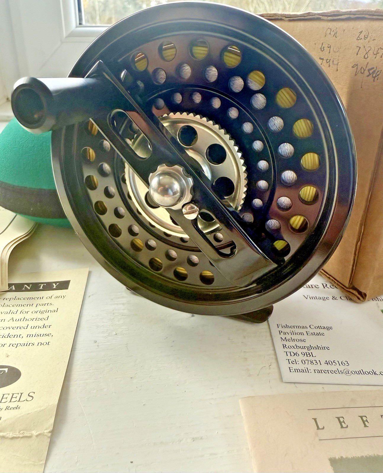 Tibor Billy Pate AR Tarpon Saltwater Fly Reel RHW with Line Case Box & Papers