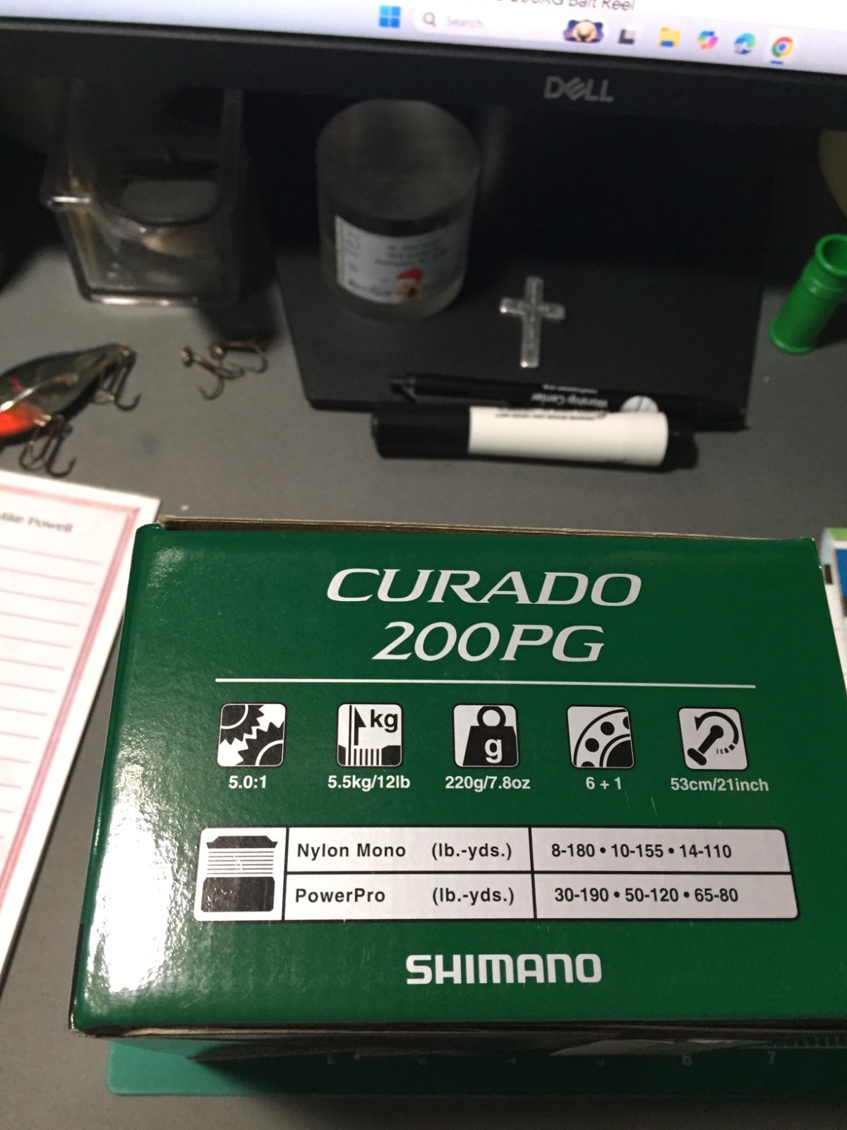 SHIMANO CURADO 200 PG RIGHT HAND BAITCAST REEL 5.0:1 GEAR ATIO NEW IN BOX