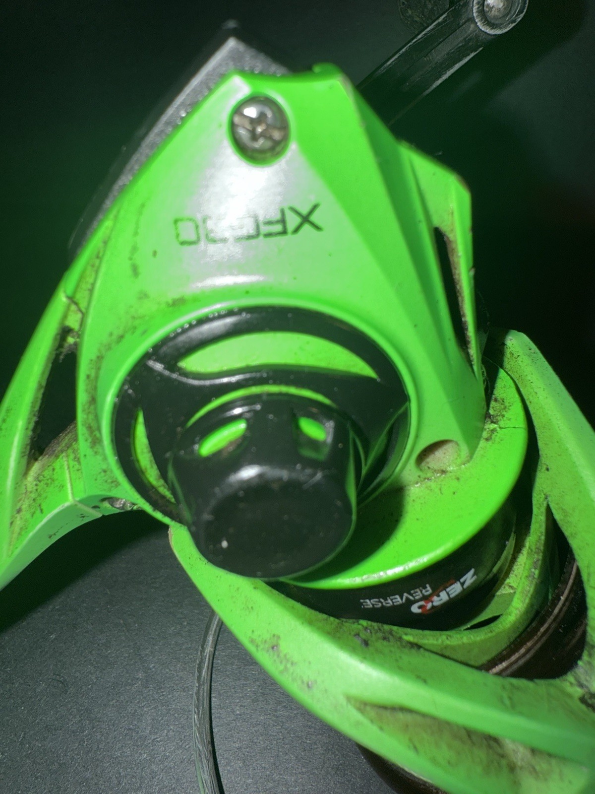 Lews Spinning Reel Pre-Spooled Size 30 5.2:1 Anti-Reverse Green 30lb braid