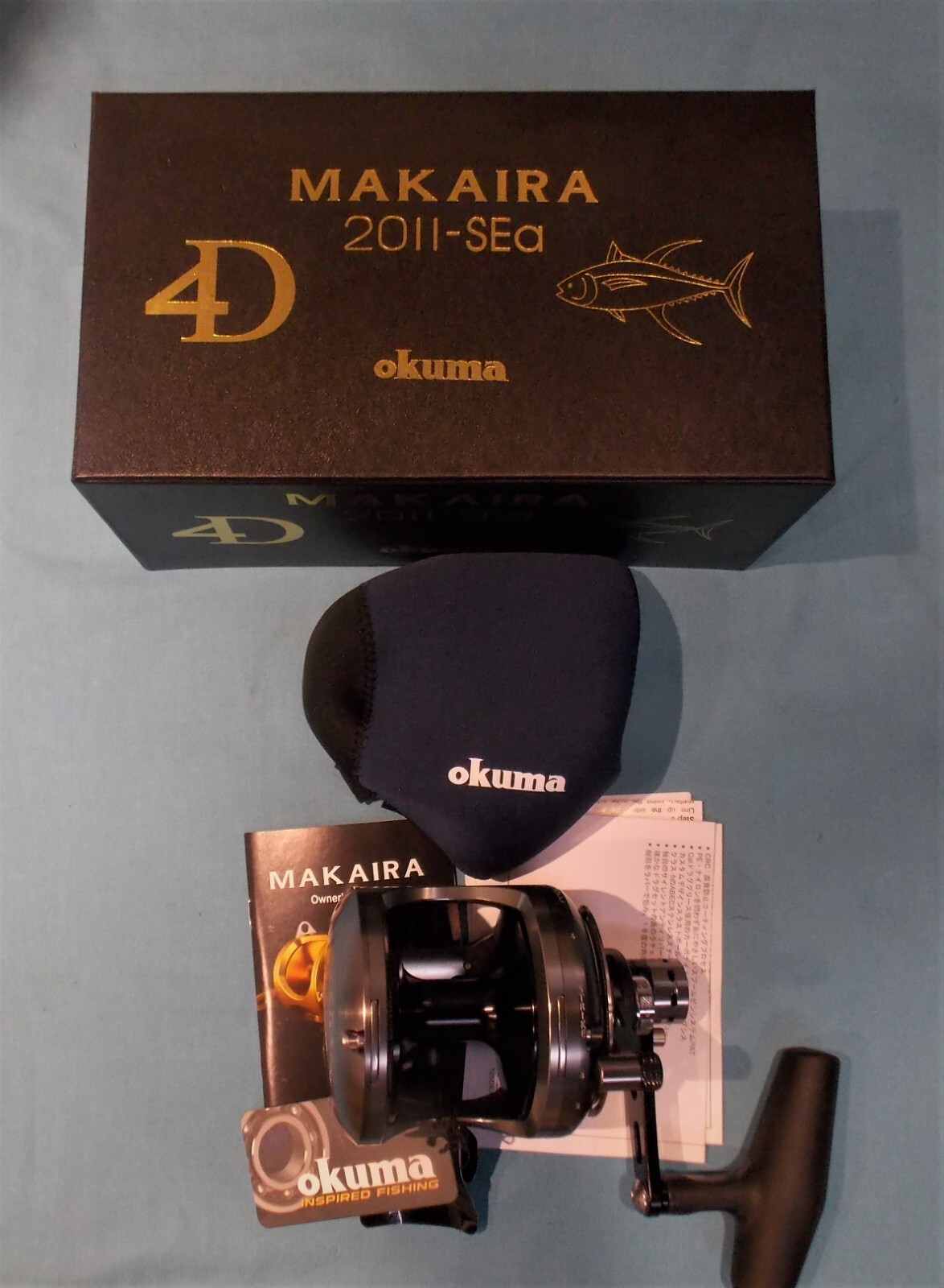 OKUMA MAKAIRA 20SEAII GUN METAL, NIB