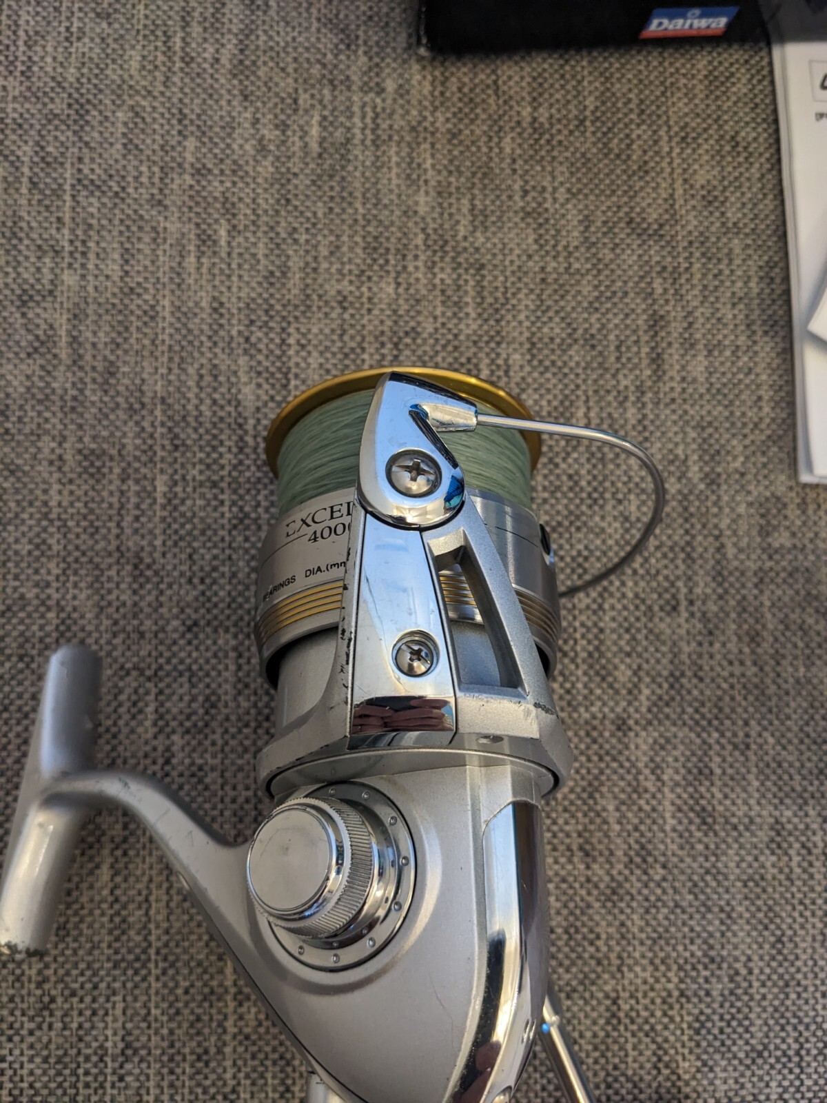 Daiwa Exceler 4000 In Box With Spare Spool And Papers, 6 Ball Bearings