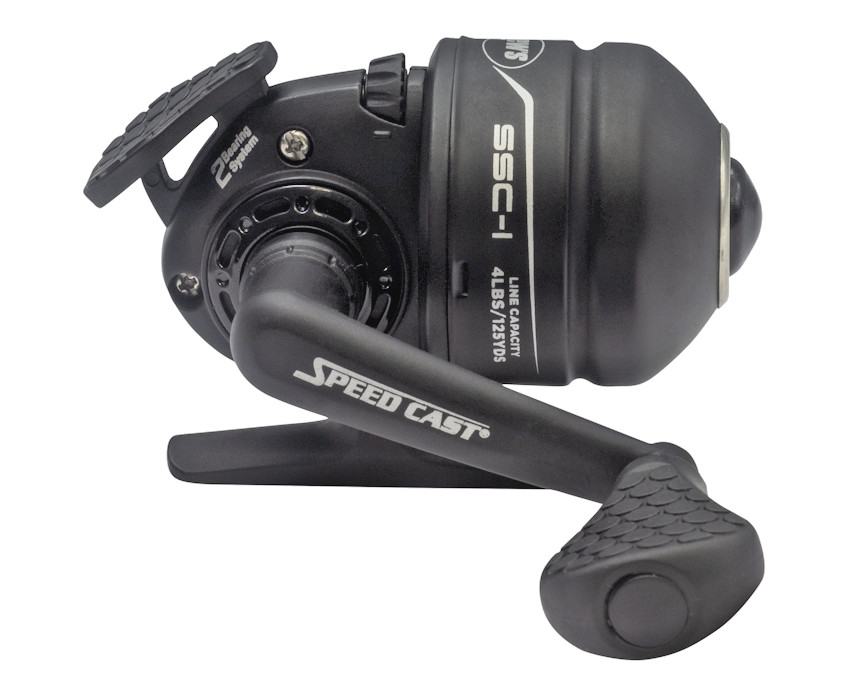LEW’S SPEED CAST Mini Spincast Reel SSC-1 4.4:1 Gear Ratio 2 BB 4 Lb Test NEW