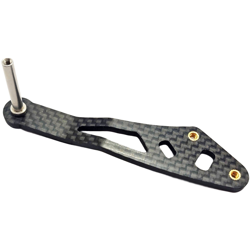 Dual Hole Carbon Fiber Fishing Reel Handle Lightweight Part for Various Reels