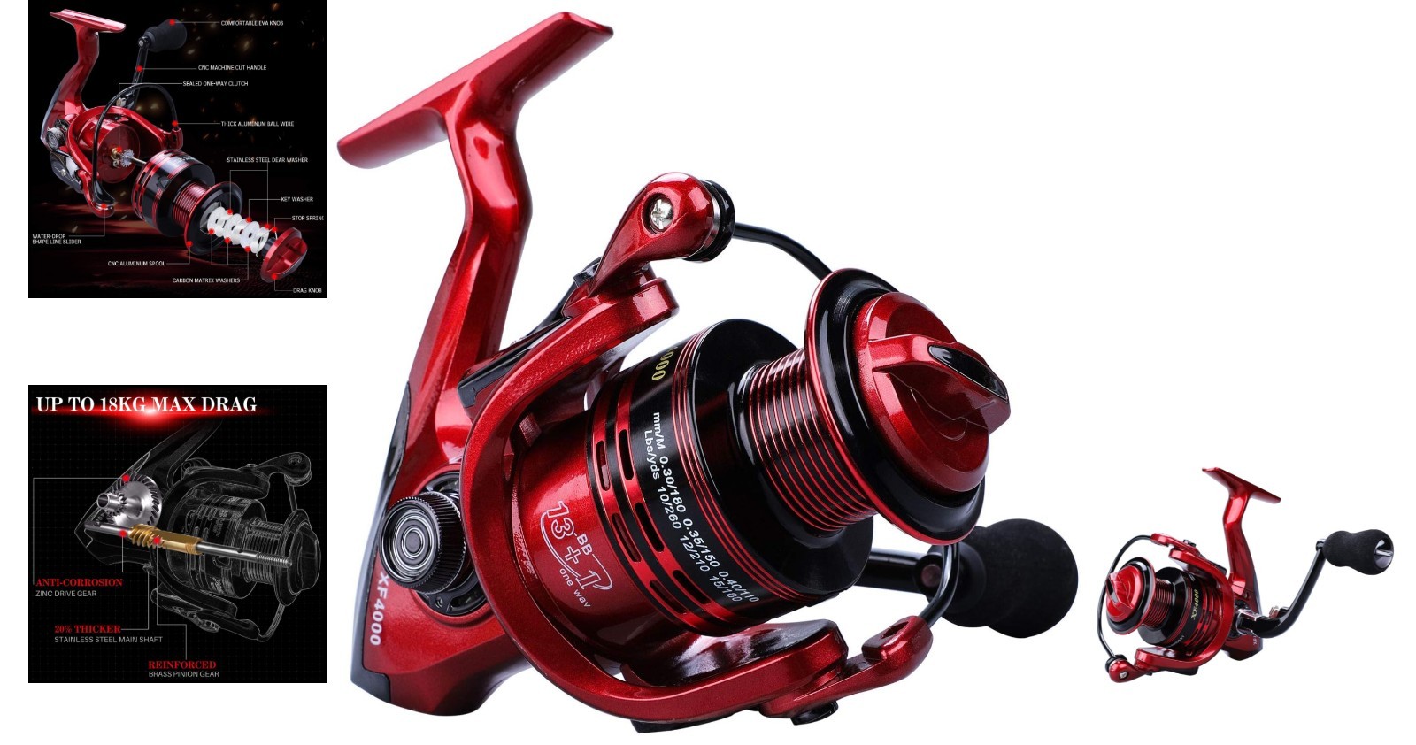 Ultra Smooth 13+1BB Fishing Reel – Lightweight Carbon Frame for Superior Control