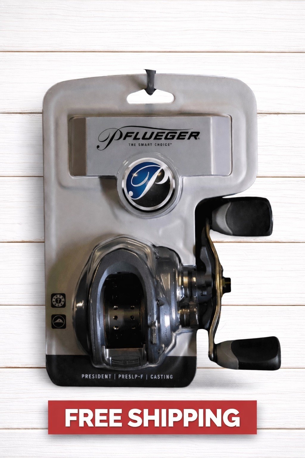 PFLUEGER PRESIDENT Low-Profile Right-Hand Reel – 6:5:1 Gear Ratio (PFLPRESLPFB)